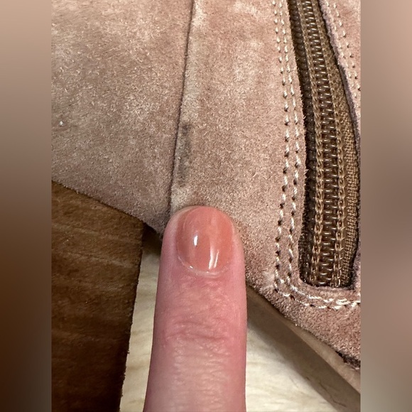 Coconuts by Matisse Tan Genuine Suede Over the Knee Heeled Boots Size 7.5 - Picture 9 of 11